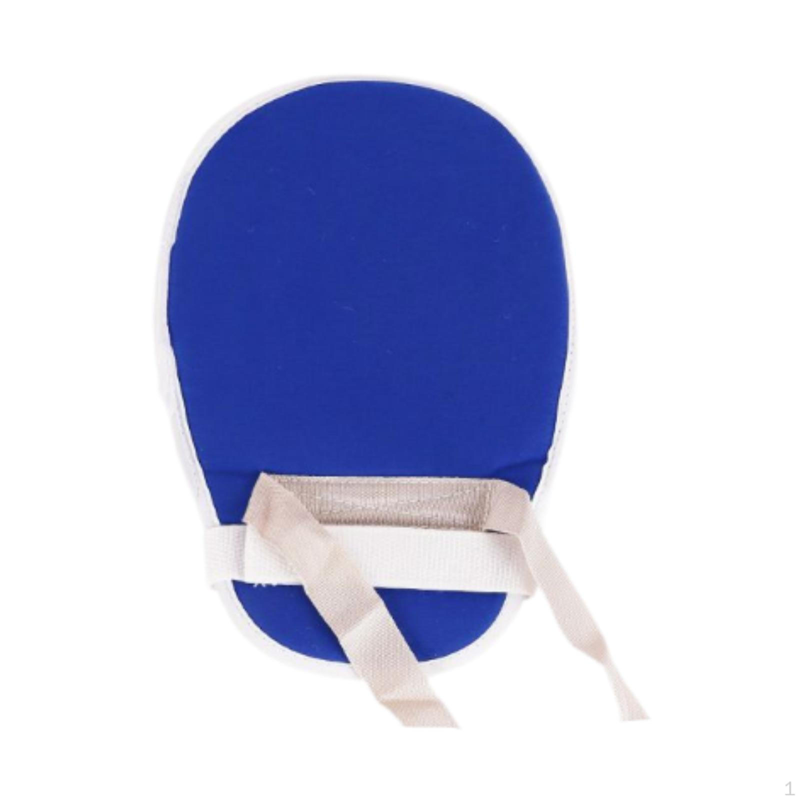 

Restraint Gloves Finger Soft Prevent Scratching Adjustable with Fixed Band темно-синього кольору