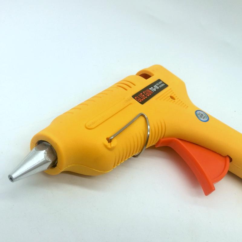 60W Hot Melt Glue Gun Industrial Mini Guns Thermo Electric Glue gun Heat Temperature Tool with 2pcs 11mm*180mm Glue Stick