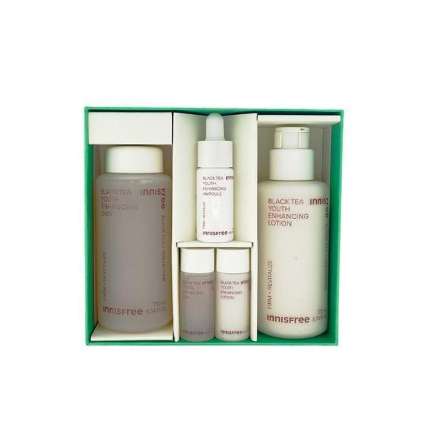 1+1 Innisfree Black Tea Youth Enhancing Skincare Set (18283044)