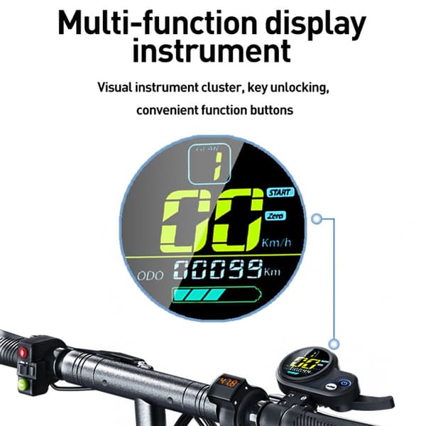 JOYOR Y6-S 500W Electric Scooter, 48V 18Ah 60km Range, 25km/h, Lightweight 19.5kg, Foldable E-Scooter