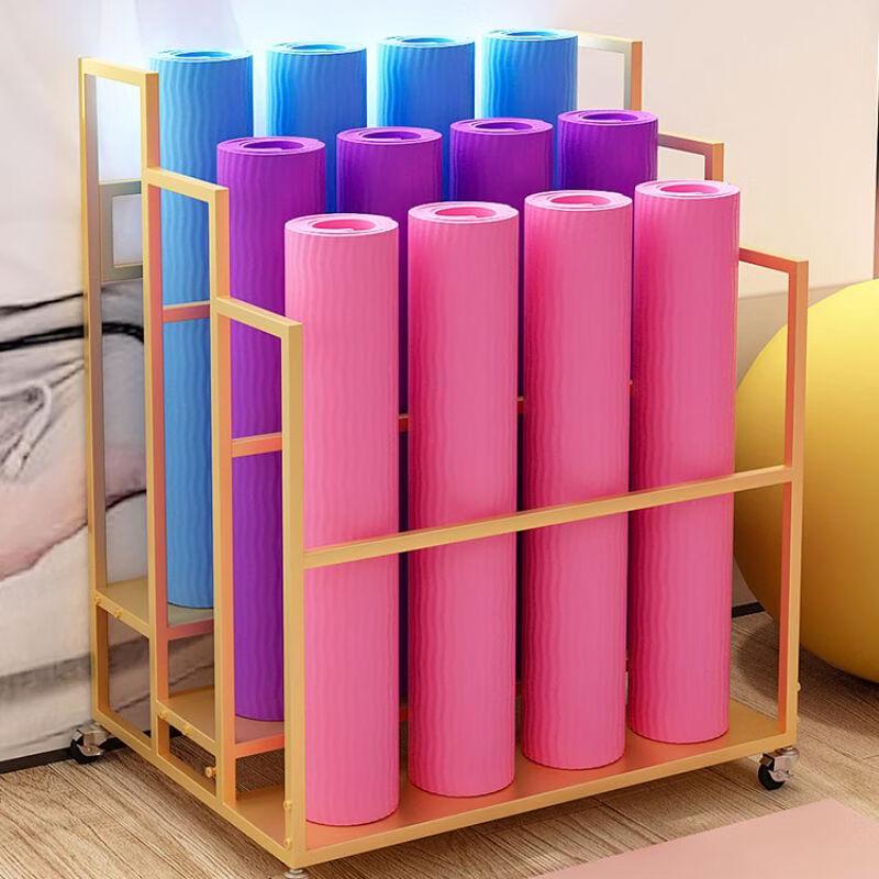 Yoga Mat & Fitness Equipment Storage Rack