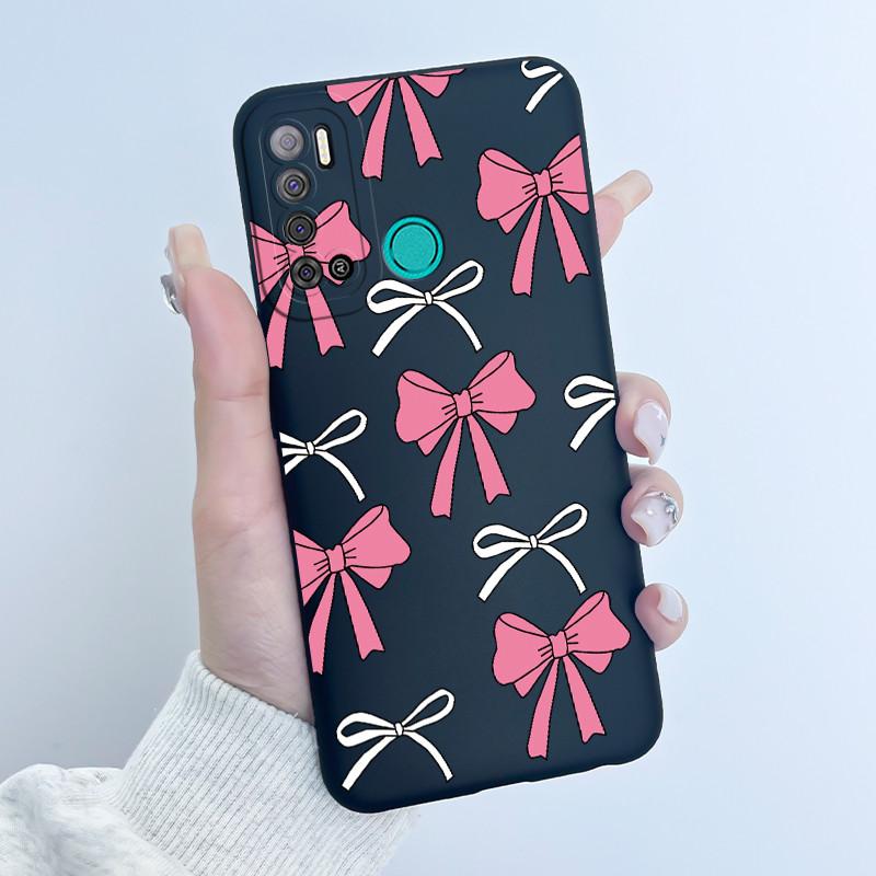 For Tecno Pouvoir 4 Pouvoir 4 Pro LC7 LC8 Case Luxury Cute Love Rabbit Funny Phone Casing Black Silicone Protective Back Cover