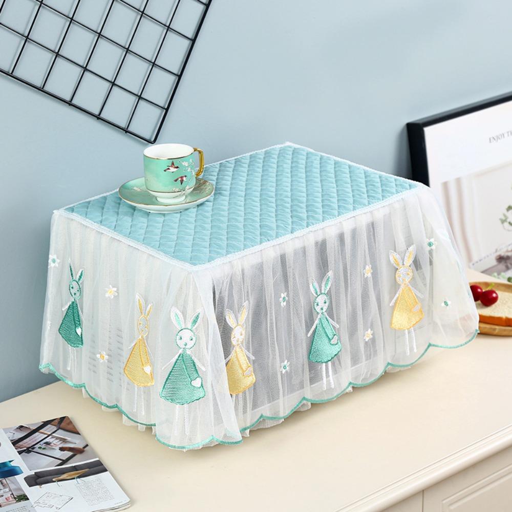 

Пылезащитный чехол для духовки, скатерть с пряжей, чехол для бытовой микроволновки, кухонная техника 45x30x35cm-rabbit pattern