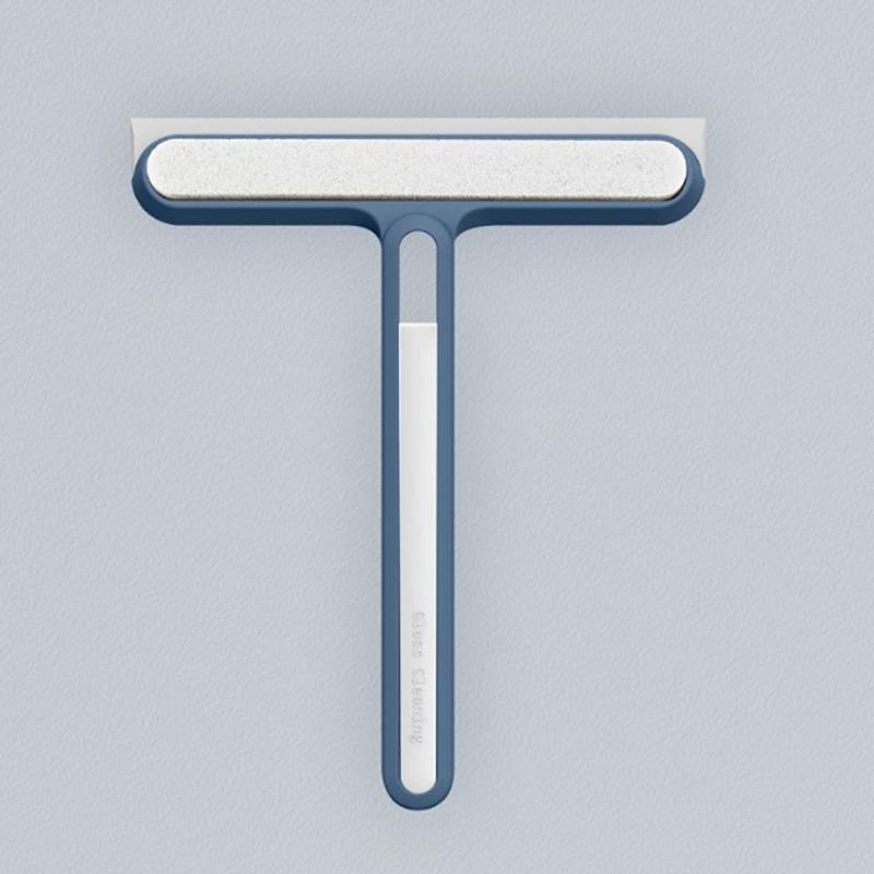 

1 шт. Силиконовый скребок для стекла, скребок для очистки лобового стекла автомобиля, можно использовать для очистки автомобильных стеклянных окон, ванной, кухни синий