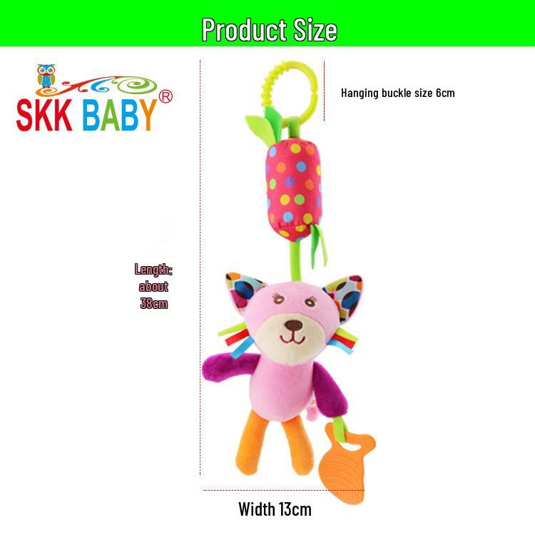 SKKBaby Animal Mobile Stroller Pendant Rattle with Teether