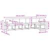 Outdoor Sofa Set with Cushions 6 pcs Natural and Anthracite