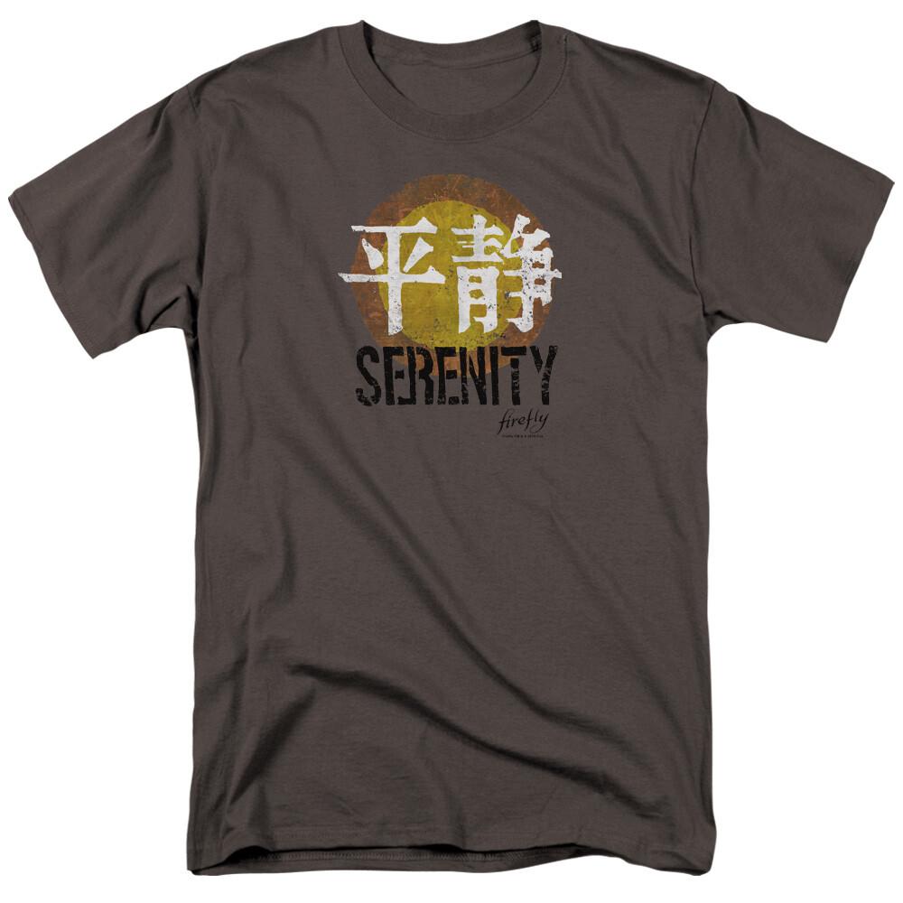 Firefly Serenity Logo T Shirt Licensed Sci-Fi Alien TV Show Tee New Charcoal XXXXL