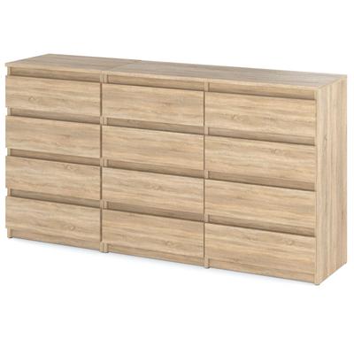 Chest Of Drawers 12 Drawers Cabinet “Hit” 84 Sonoma Oak / Sonoma Oak