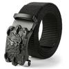 Men'S Nylon Belt Business Automatic Buckle Belt Casual Canvas Toothless Buckle Belt Strength Delivery