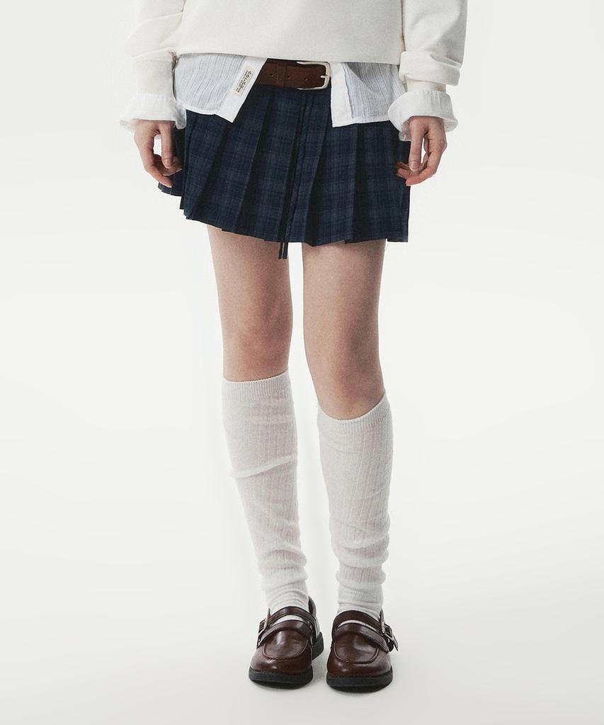 Who.A.U Spring Pleats Skirt / Whwhg2482F