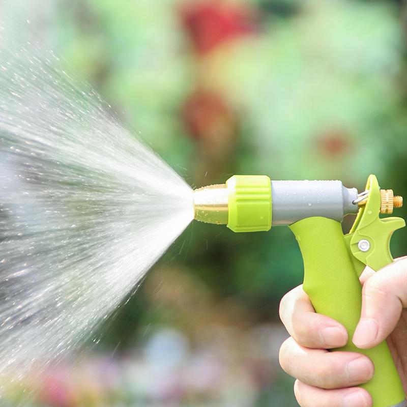 Metal Overmolded Water Gun for Courtyard Watering, Vegetable Spraying, Ground Cleaning, Window Washing, and Car Cleaning