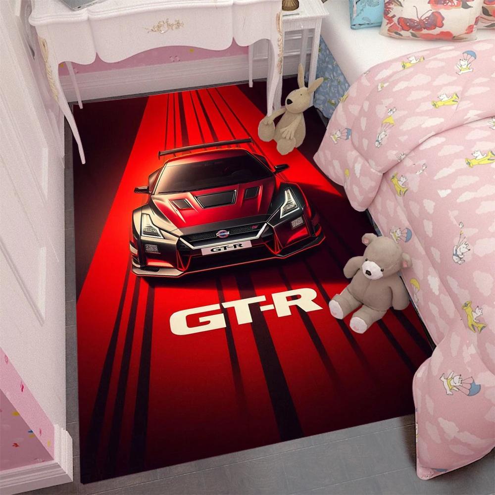 Car Game Carpet Cartoon Living Room Bedroom Kitchen Sofa Table Balcony Rug Non-slip Washable Mat Exquisite Home Ornaments