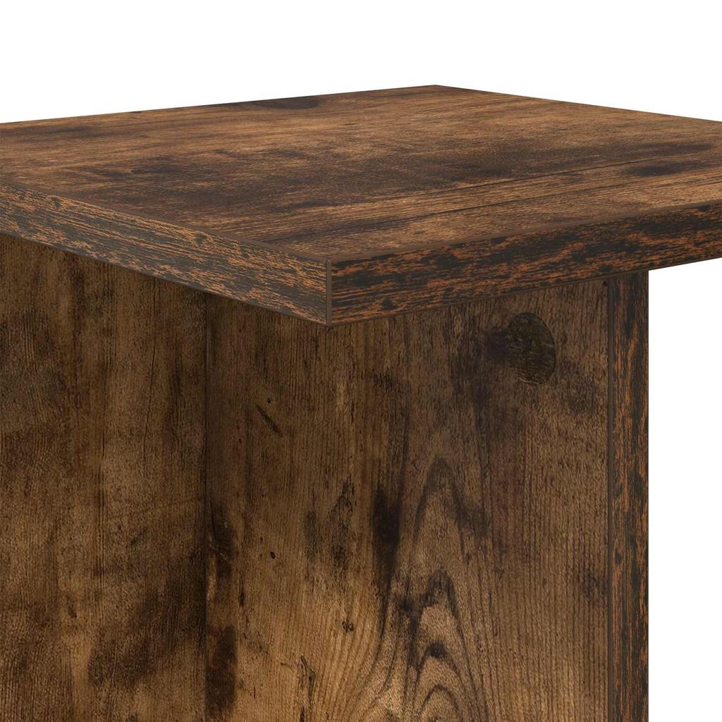 Plant Stand 2 pcs Smoked Oak 25 x 25.5 x 80.5 cm