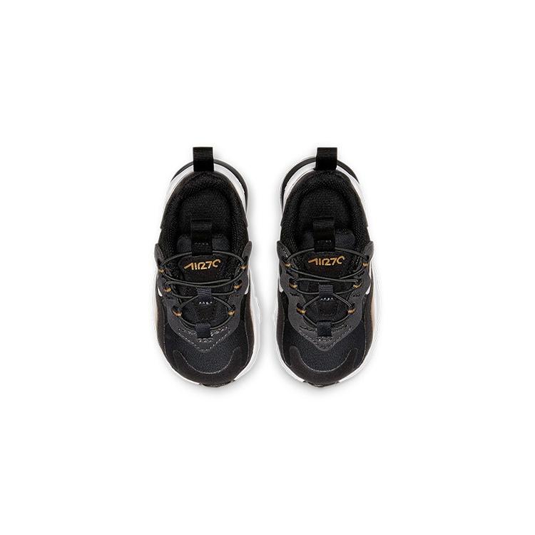 Nike Air Max 270 React Toddler 'Metallic Gold' (Unisex) Anthracite / Black / Metallic Gold / White Toddler Shoes CD2654 005