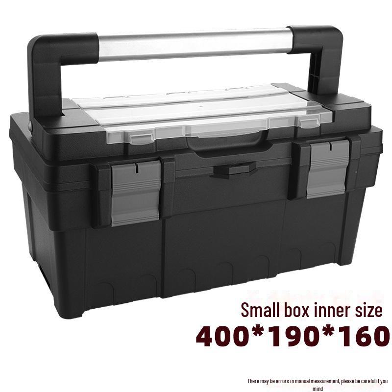 "Green Forest Portable Wheeled Tool Storage Box: Large, Multifunctional Household and Electrical Hardware Organizer"