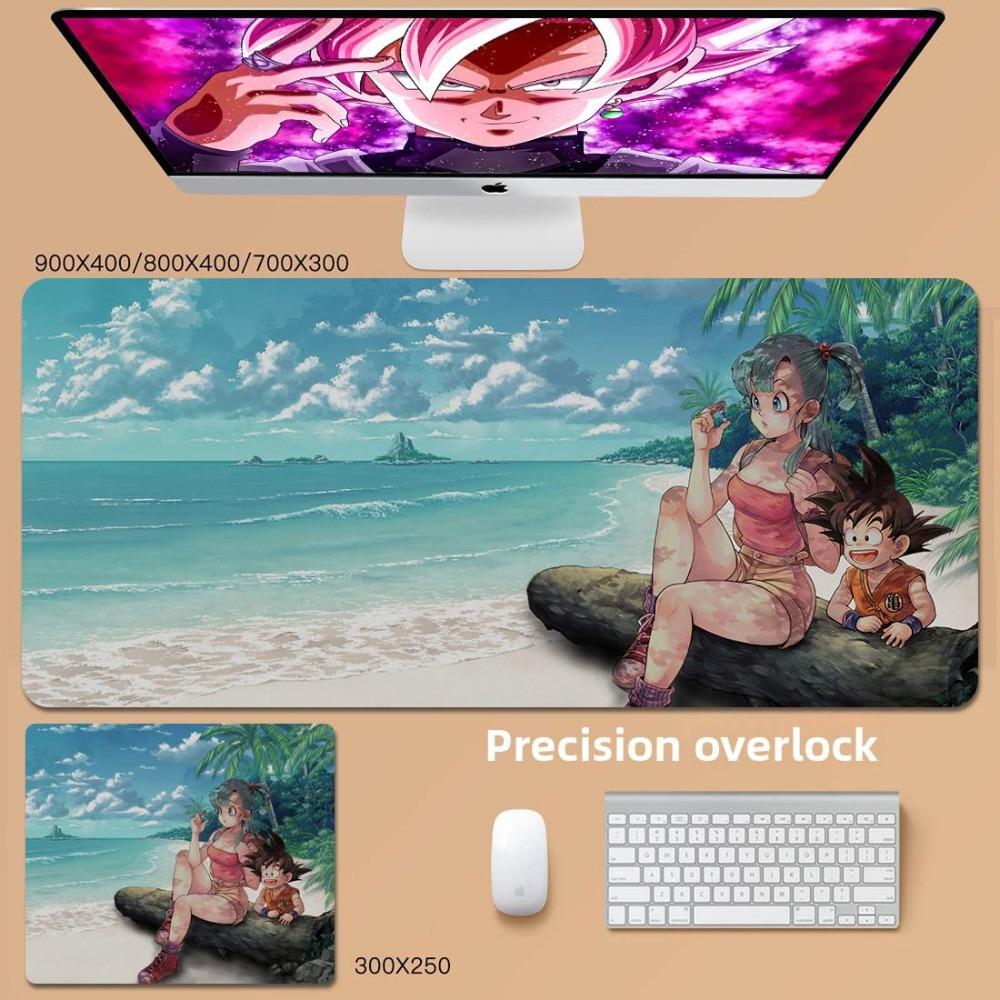 Man Cool Mouse Pad Convenience Dragon Ball Animation Son Goku Leather Mouse Pad Cartoon Vegeta Bulma Broly Large Keyboard Pad Student Desk Pad