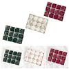 12Pcs Velvet Christmas Balls Decorative Plastic Ornaments Holiday Tree Decoration for Christmas Weddings Parties