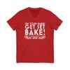 On Your Marks Get Set Bake | The Great British Baking Show Fan V-Neck Tee