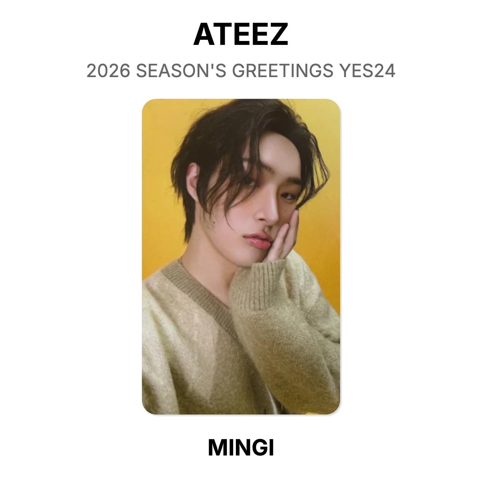 ATEEZ 2026 SEASON S GREETINGS YES24 Official Photocard MINGI