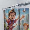 Happy Kids Running Shower Curtain | Fun and Colorful Bathroom Decor