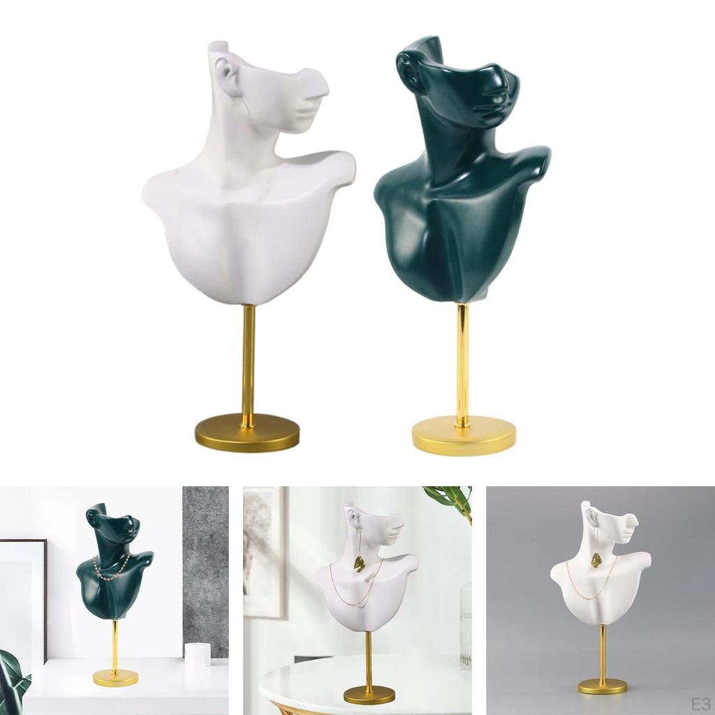 Jewelry Display Elegant Resin Bust Organizer Presentation Holder for Necklace Bracelet Shop