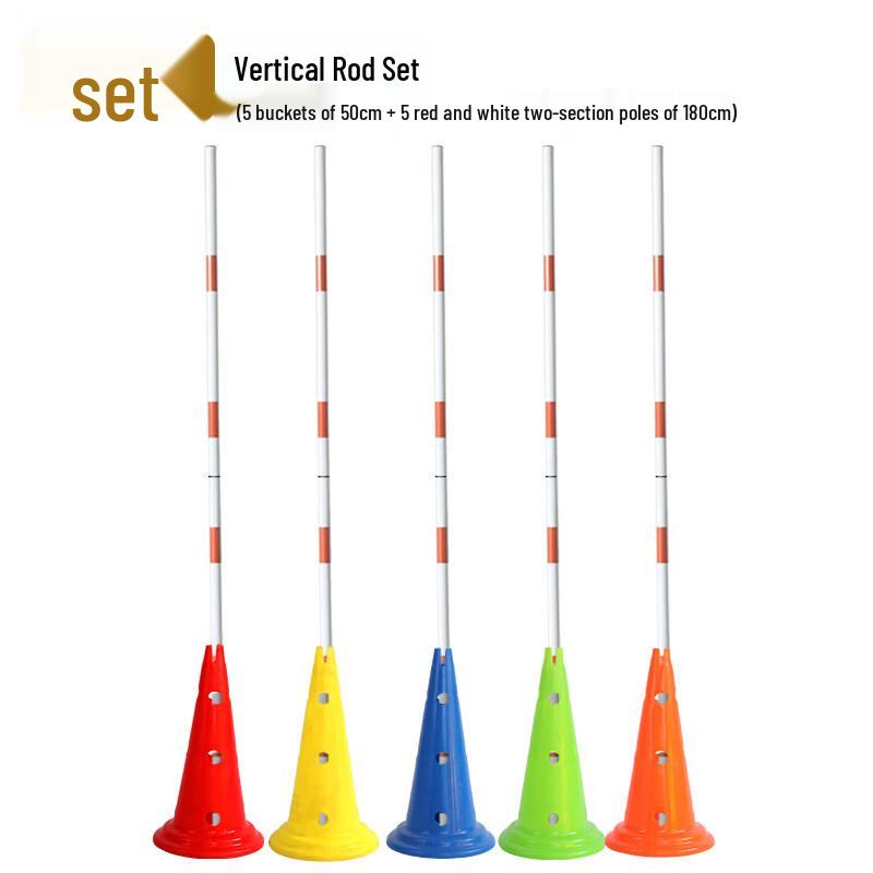 Slalom Training Set with Poles and Buckets