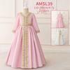 Middle Eastern Embroidered Long Sleeve Muslim Evening Gown for Festivals