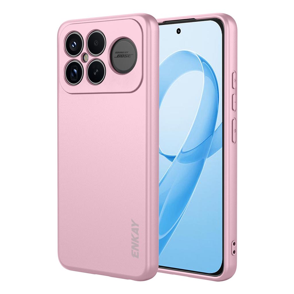 For Xiaomi Redmi K90 Pro Max 5G/Xiaomi Poco F8 Ultra Silicone Case ENKAY HAT PRINCE Straight Edge Cell Phone Back Cover
