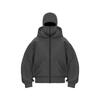 Unisex Kapuzen-Reißverschluss-Sweatshirt Mit Print-Design Oversized Passform Warm Fleecegefüttert Winter