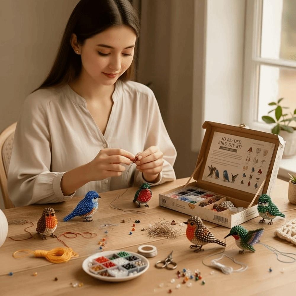 Handgemachtes 3D Perlen Haustier Schlüsselanhänger Bastelset Buntes Perlenstickerei Kunst Handwerk Set Für Kinder