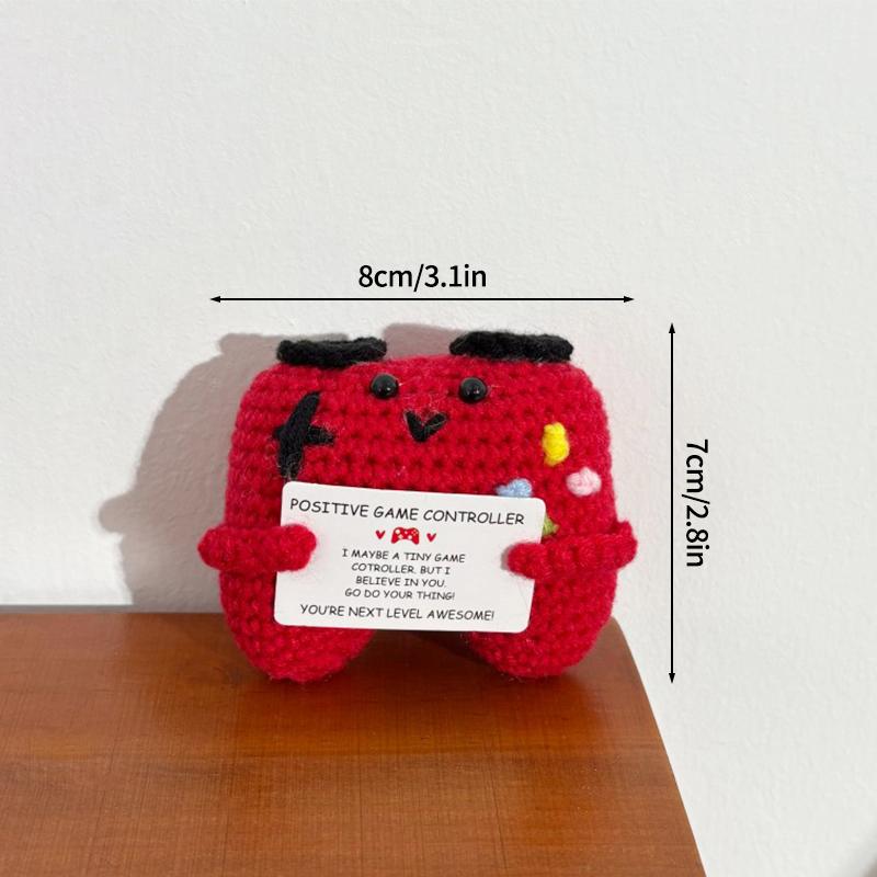 Crochet Ornament Desk Accessories Handmade Doll Birthday Party Decoration Party Gift Favors Hand Knitted Ornament