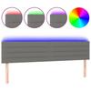 VidaXL Tête de Lit à LED Meuble de Chambre à Coucher Accessoire de Lit Double Tête de Cadre de Lit Intérieur Gris Foncé 3121767