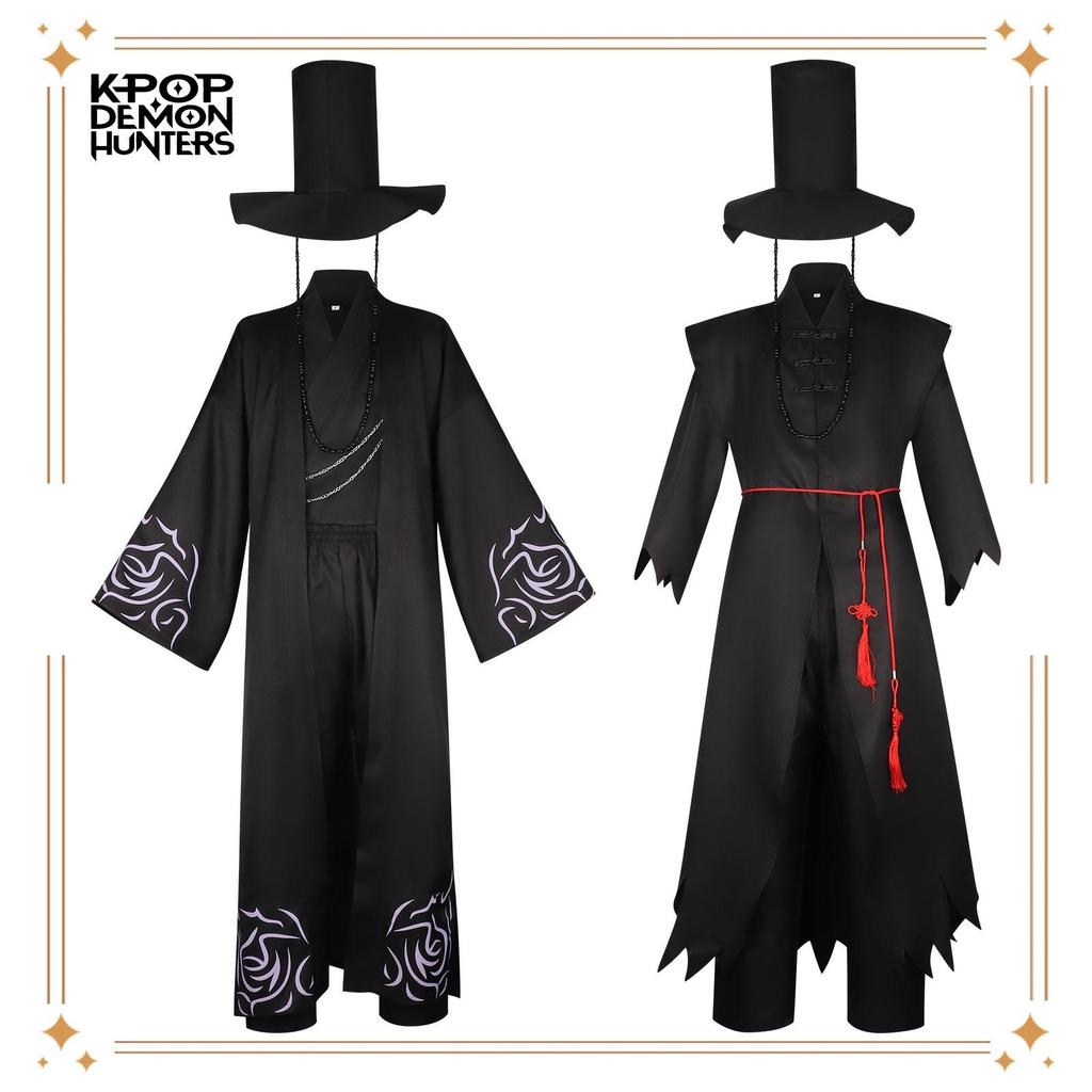 Hunter Demon Shaka Boys Cosplay Outfit - Qin Yu & Abby Black Stage Costume