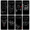 Französische Bulldogge Schwarz Weiß Handyhülle Für Samsung Galaxy S26 S25 Edge S24 S23 Ultra S22 Plus S21 S20 FE Weiche TPU Rückseite Hülle