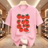 Süßes Tomaten Grafik T-Shirt Herren Sommer Lässig Kurzarm Rundhals Locker T-Shirt Gemüse Druck Oberteil