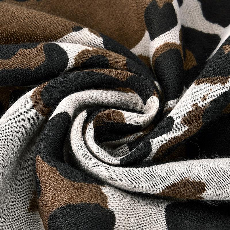 Leopard Print Scarf Hijab Viscose Shawls Muslim Hijabs For Women Fashion Scarf Big Size Headscarf Islamic Turban Headband