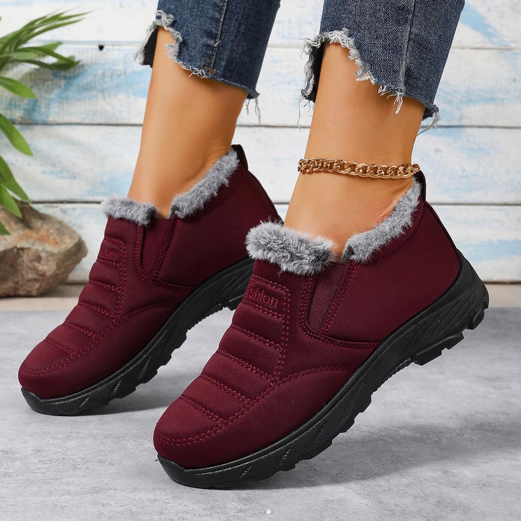 Fashion Winter Women's Snow Boots fashion round toe mid heels Plus Size Couples Sneakers Casual comfortable women's Boots