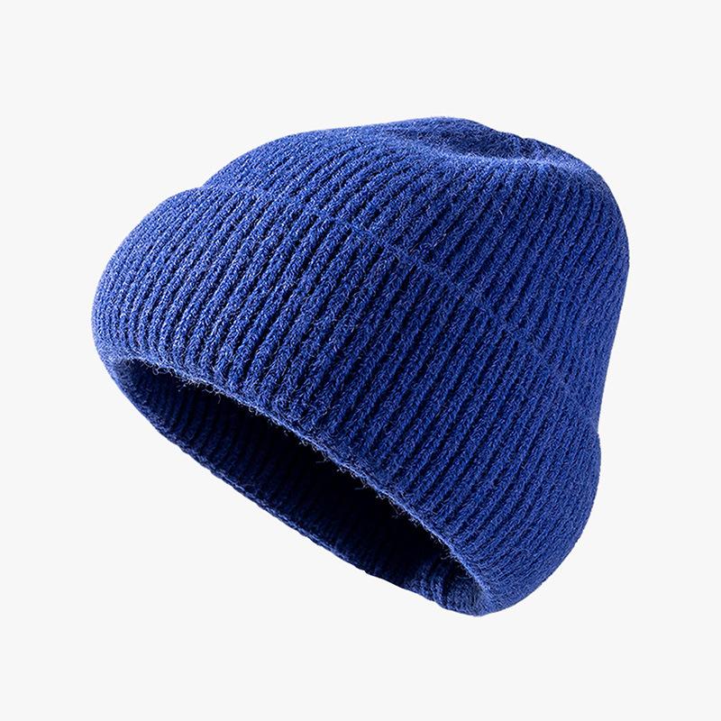 Custom Winter Hats Wool Beanie Embroidery Logo Classic Knit Beanies Knit Cuffed Plain Hats Skull Cap Warm Beanies
