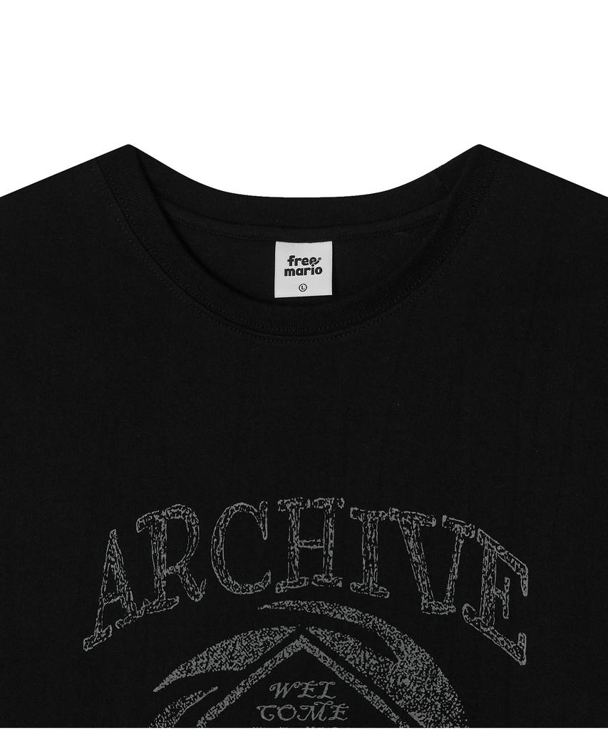 FREEMARIO Archive Home T-Shirt [Black]