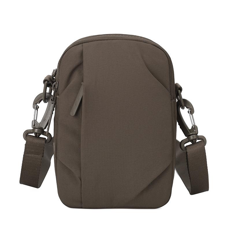 Lightweight Multifunctional Mobile Phone Bag Solid Color Shoulder Bag Crossbody Bag Commuter Nylon Bag