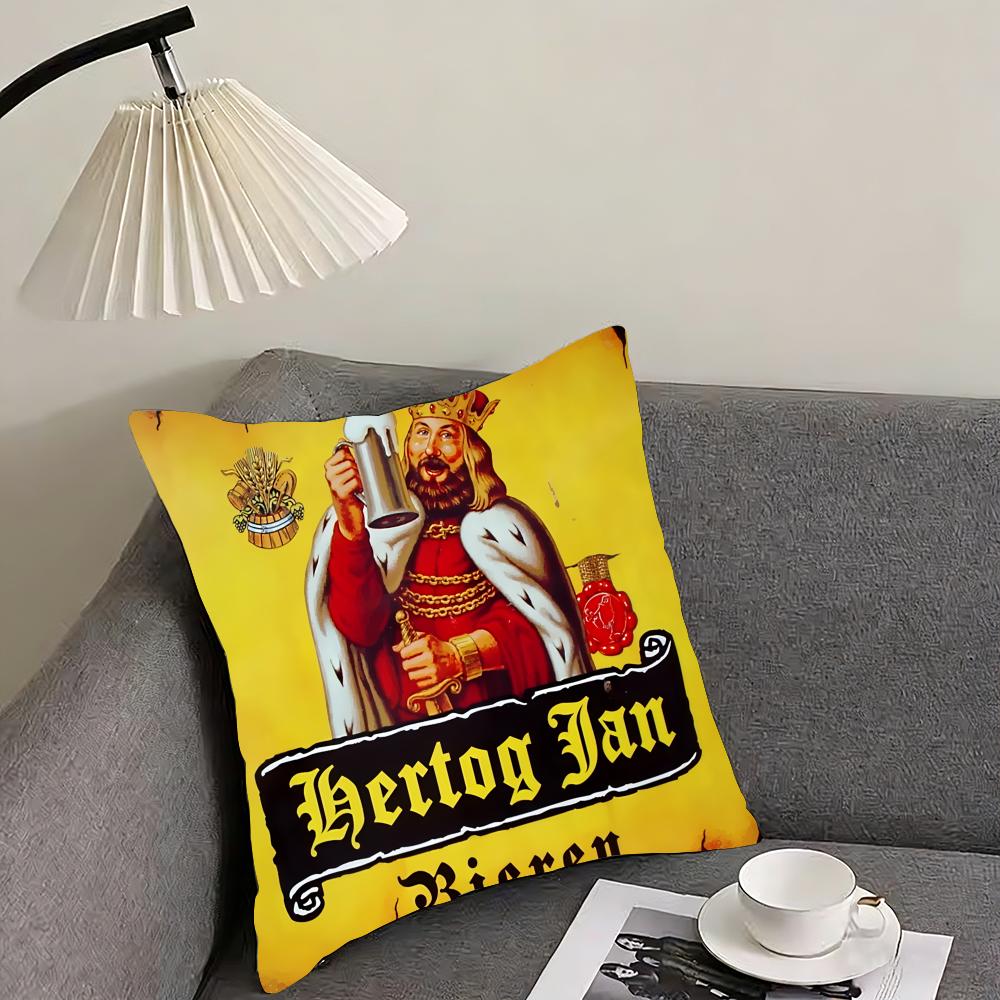 HHERTOG JANS Cushion Cover Pillowcase Comfort Sofa Bed Silky Elegant Invisible Zipper Decorative Cushion Cover