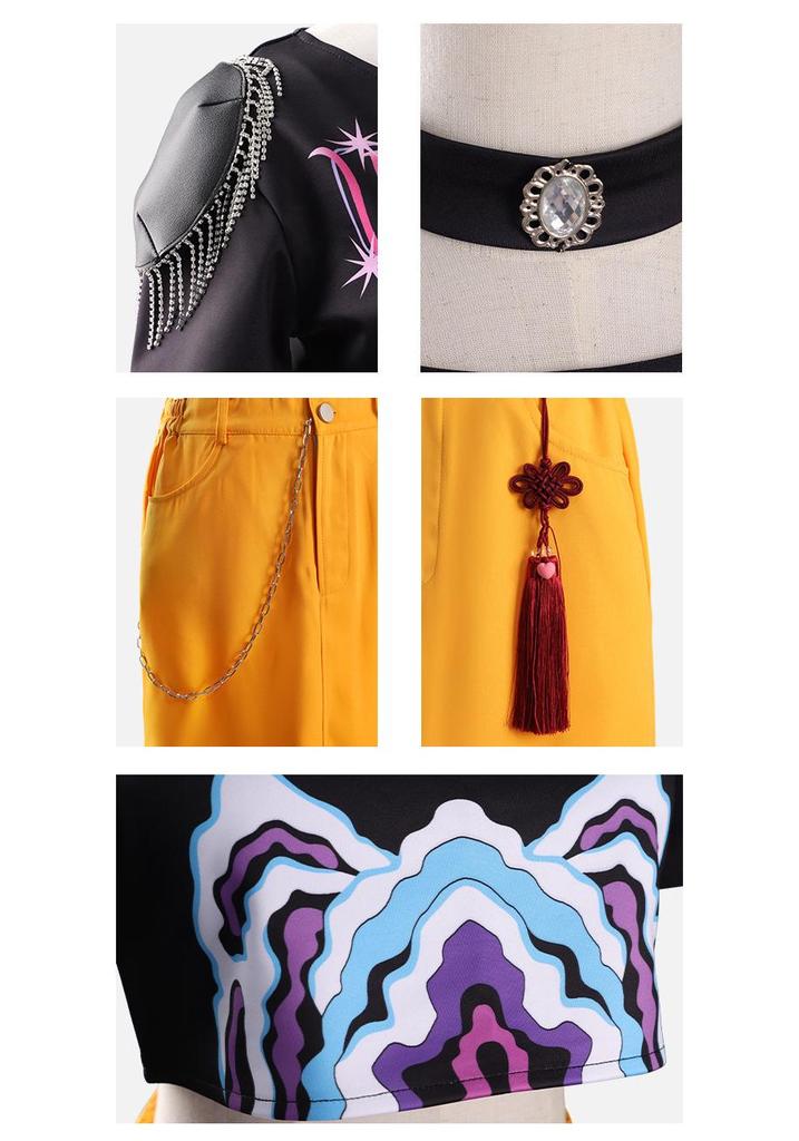 K-POP Demon Hunter Girl Group Cosplay Costume: Mira, Lumi, Zoe Children’s Attire