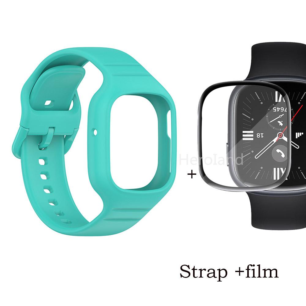 Sportovní silikonový řemínek k hodinkám pro Huawei Honor Watch 4 řemínek Smarwatch náramek pro Honor Watch4 příslušenství 2 v 1 řemínek