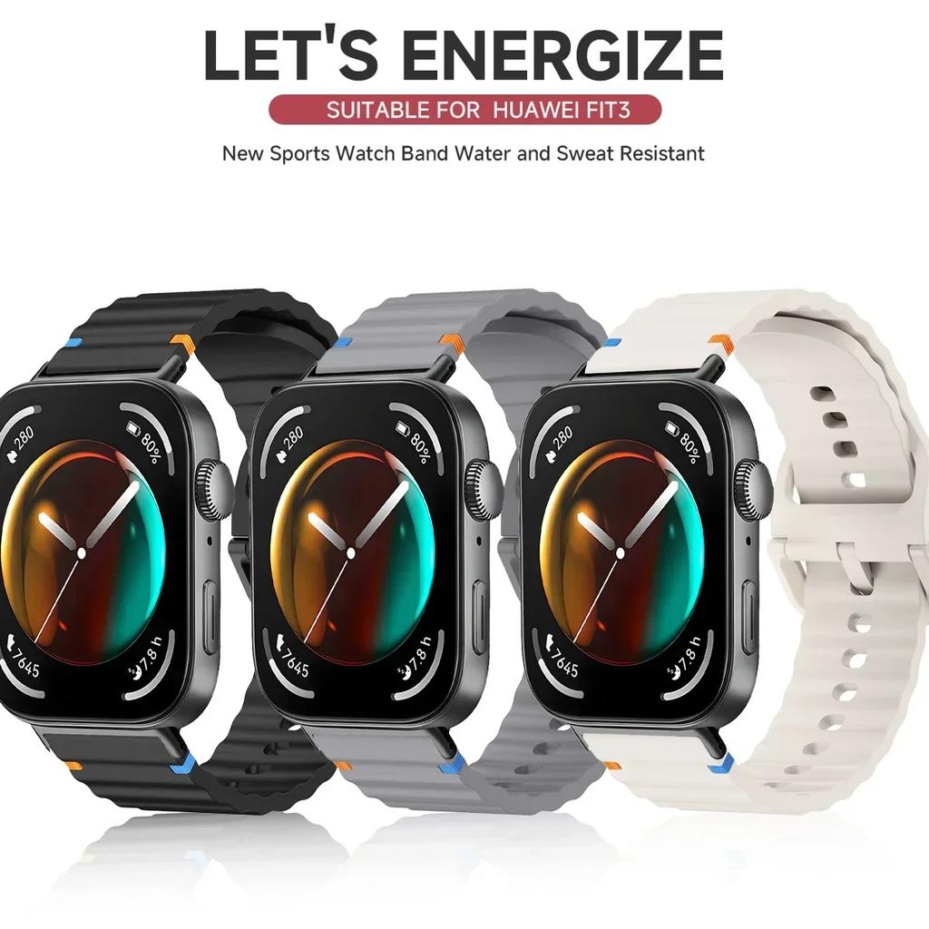 Silicone Strap For Huawei Watch Fit 4 4pro 3 Sports Watchband Replaceable Breathable Wristband For Huawei Fit 2 1Bracelet Correa