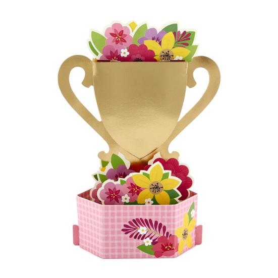 3D Mother Day Card Fly-Out Design Best Mom 3D Greeting Card DIY