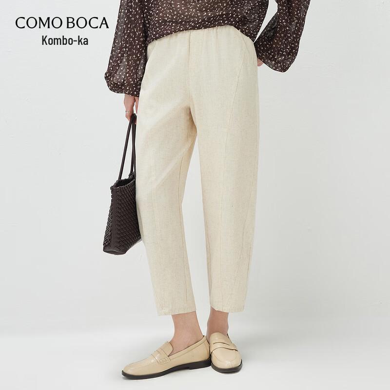 Kemengboka Women s Lyocell Tencel Straight-Leg Cropped Casual Pants XL