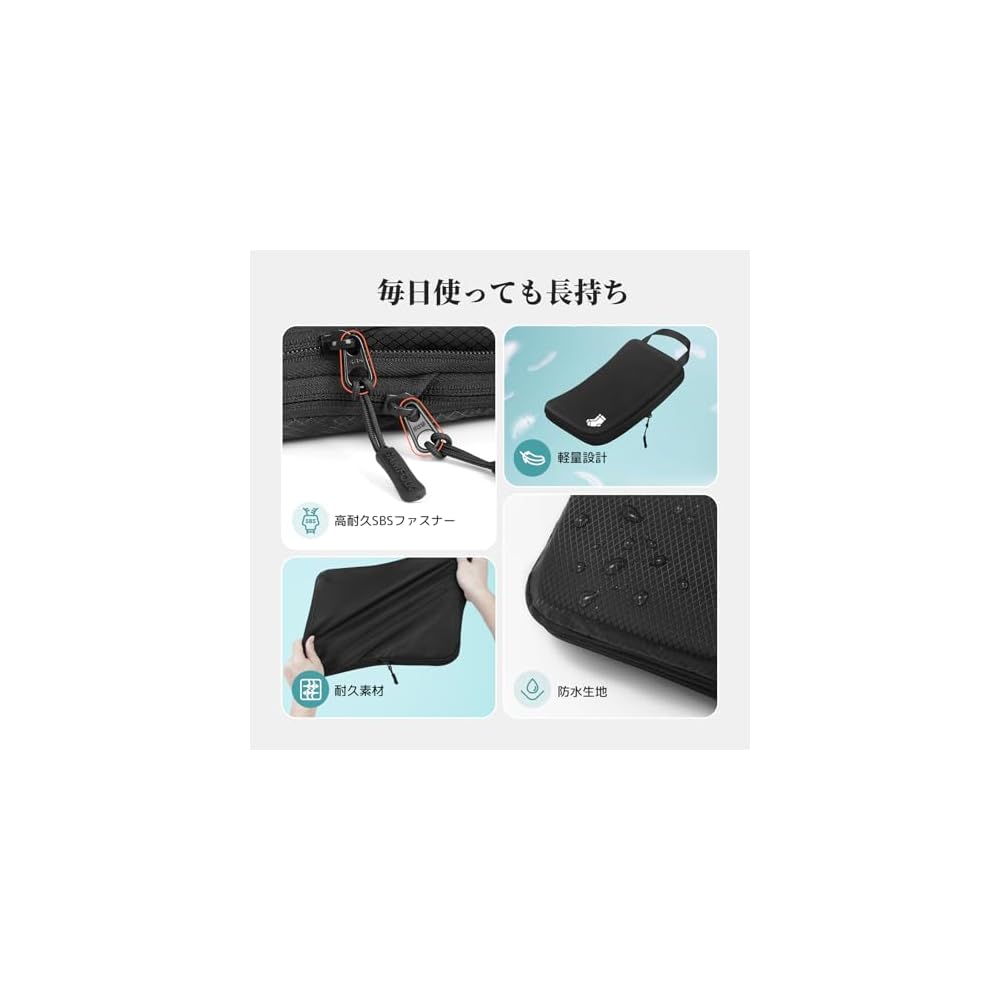 Samfolk Compression Bags for Travel, 5-Piece Set, Designed by a Professional Organizer, for