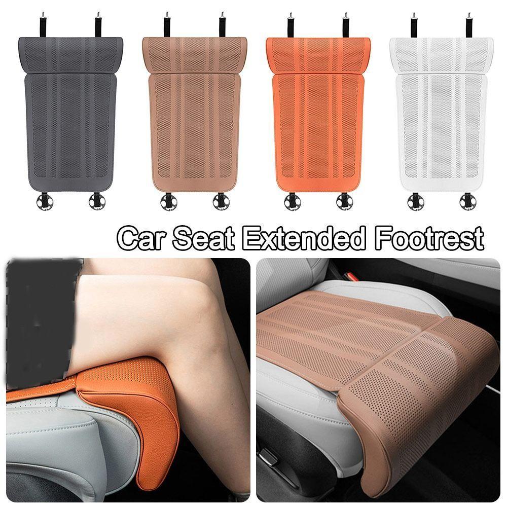 Leder Autositzbezug Atmungsaktives Sitzkissen NEU Autositz Verlängerte Fußstütze Autozubehör