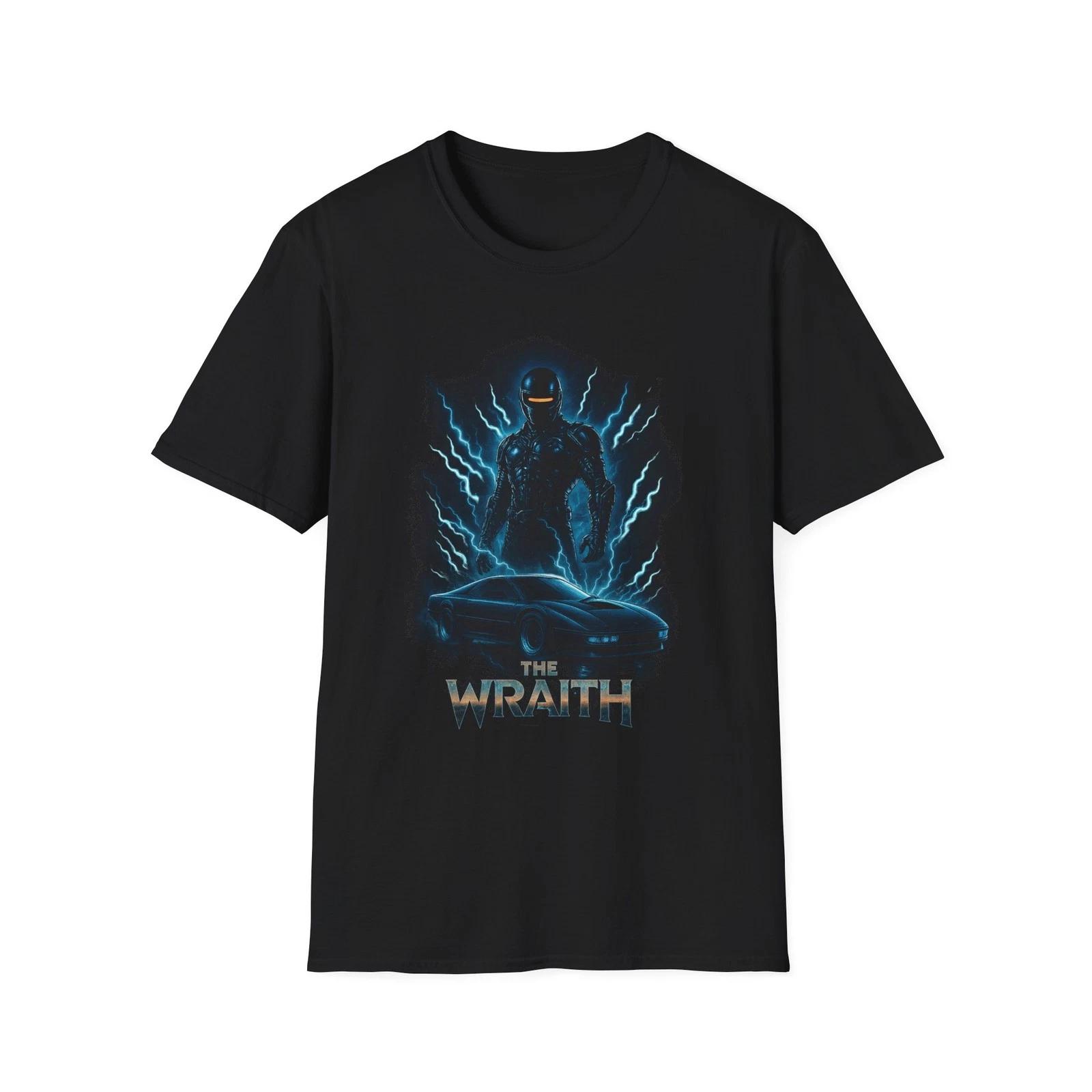 Men s and Women s T-shirts The Wraith T-Shirt - Gothic Unisex Tee for Halloween, Dark Style Top, Ghostly XXL