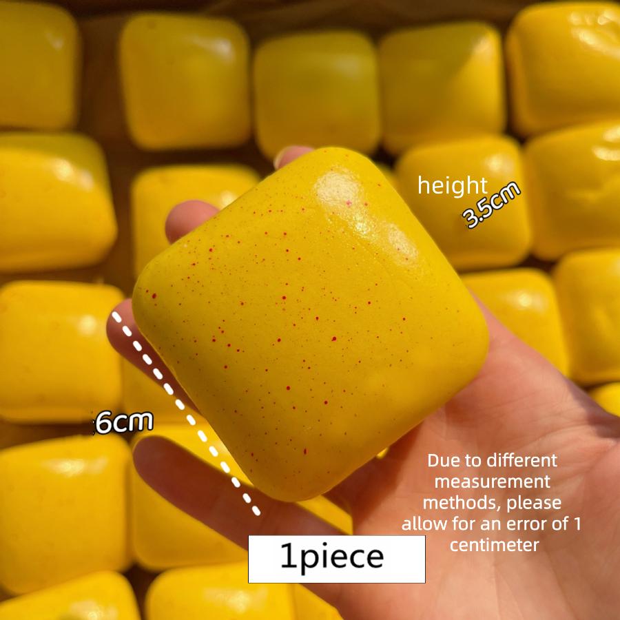 Enfants Enfants 1 Pièce Jouet à Presser Carré Pain Simulé Squishy, Soulagement du Stress Montée Lente Petit Toast Jouet Sensoriel Fidget Pour Adultes